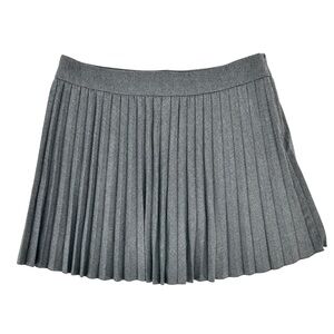 Zara Gray Pleated Mini Skirt